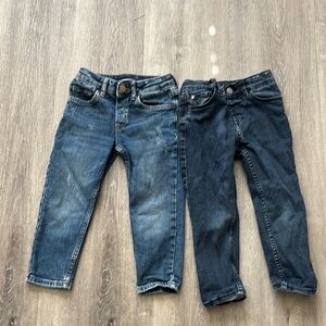 Kids Denim Jeans Set - Blue and Dark Blue